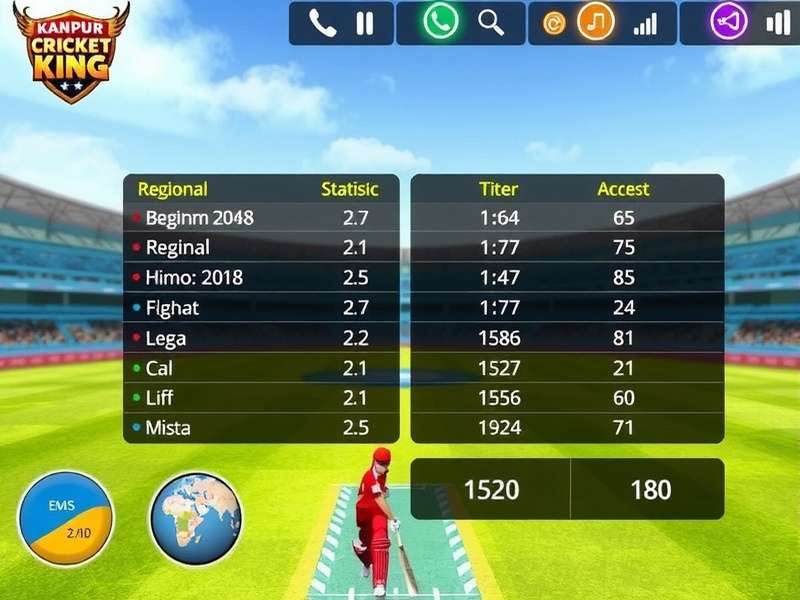 Kanpur Cricket King download statistics graph